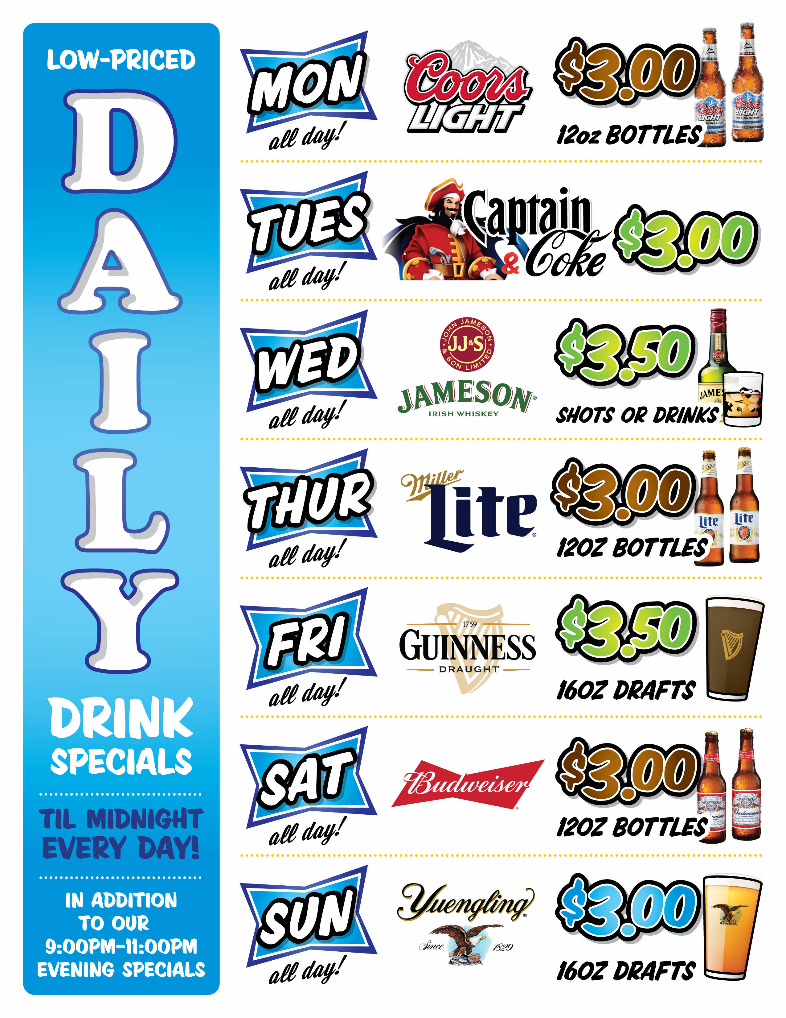 Billy's Roadhouse Daily Specials
